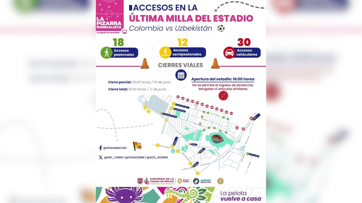 cerraran calles alrededor del estadio ciudad de mexico por partido uzbekistancolombia 3abd9e6a e683 4426 a8ac 45fa46b3136c medialjnimgndimage=fullsize