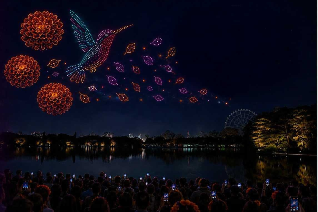 bosq chilan drones dia de muertos